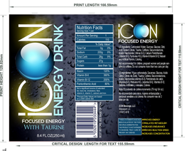 THE WORD ICON IN WHITE LETTERS WITH THE O CONSISTING OF A TURQUOISE ORB trademark