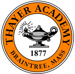 THAYER ACADEMY BRAINTREE, MASS. 1877 trademark