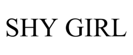 SHY GIRL trademark