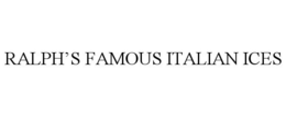 RALPH'S FAMOUS ITALIAN ICES trademark