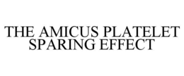THE AMICUS PLATELET SPARING EFFECT trademark