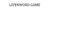 LIVINWORD GAME trademark