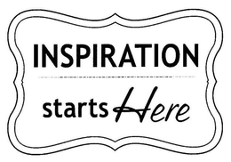 INSPIRATION STARTS HERE trademark