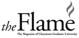 THE FLAME THE MAGAZINE OF CLAREMONT GRADUATE UNIVERSITY trademark
