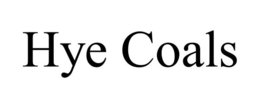 HYE COALS trademark