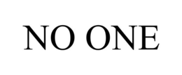 NO ONE trademark