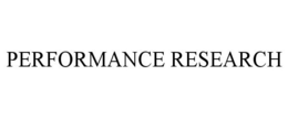 PERFORMANCE RESEARCH trademark