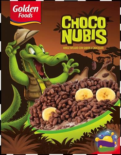 GOLDEN FOODS CHOCO NUBIS ARROZ INFLADO CON SABOR A CHOCOLATE trademark
