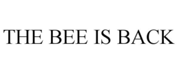 THE BEE IS BACK trademark