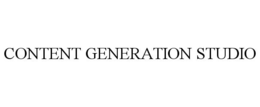 CONTENT GENERATION STUDIO trademark