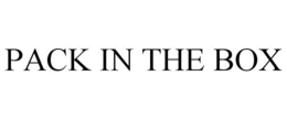 PACK IN THE BOX trademark