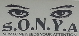 S.O.N.Y.A SOMEONE NEEDS YOUR ATTENTION trademark