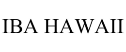 IBA HAWAII trademark