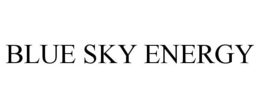 BLUE SKY ENERGY trademark