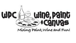 WPC WINE, PAINT & CANVAS MIXING PAINT, WINE AND FUN! trademark