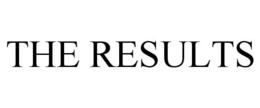 THE RESULTS trademark