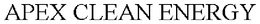 APEX CLEAN ENERGY trademark