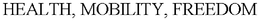 HEALTH, MOBILITY, FREEDOM trademark