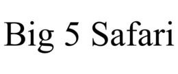 BIG 5 SAFARI trademark
