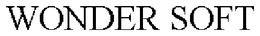 WONDER SOFT trademark