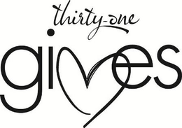 THIRTY-ONE GIVES trademark