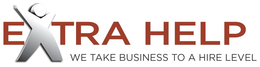 EXTRA HELP WE TAKE BUSINESS TO A HIRE LEVEL trademark