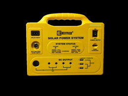 SOLAR POWER SYSTEM SYSTEM STATUS BATTERY CHARGE GREEN / HIGH ORANGE / MED RED / LOW GREEN / FULL GREEN FLASH / CHARGING RED / FAILURE DC OUTPUT FUSE 12VDC/20A POWER SWITCH ON OFF EEMB SUPPORT IPHONE IPAD SOLAR INPUT EXT. BATTERY 12V/DC INPUT 2A 12V 1A 5V trademark