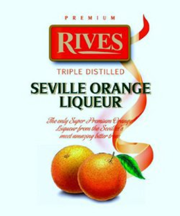 PREMIUM RIVES TRIPLE DISTILLED SEVILLE ORANGE LIQUEUR THE ONLY SUPER PREMIUM ORANGE LIQUEUR FROM THE SEVILLES'S MOST AMAZING BITTER TREES trademark