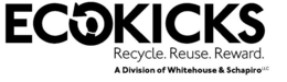 ECOKICKS RECYCLE. REUSE. REWARD. A DIVISION OF WHITEHOUSE & SCHAPIRO LLC trademark