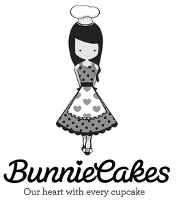 BUNNIECAKES OUR HEART WITH EVERY CUPCAKE trademark