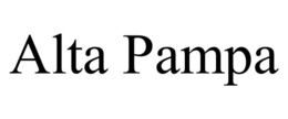 ALTA PAMPA trademark
