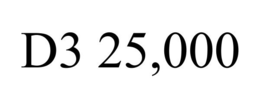 D3 25,000 trademark