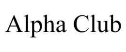 ALPHA CLUB trademark