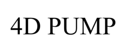 4D PUMP trademark