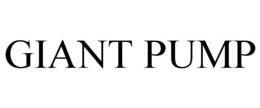 GIANT PUMP trademark