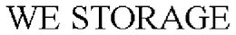 WE STORAGE trademark