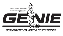 GENIE COMPUTERIZED WATER CONDITIONER MAKES HARD WATER PROBLEMS DISAPPEAR trademark