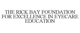 THE RICK BAY FOUNDATION FOR EXCELLENCE IN EYECARE EDUCATION trademark