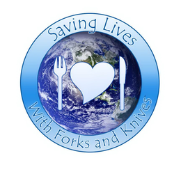 SAVING LIVES WITH FORKS AND KNIVES trademark