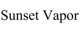 SUNSET VAPOR trademark