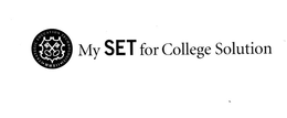 ·STRATEGIC EDUCATION TECHNOLOGIES· MMXII MY SET FOR COLLEGE SOLUTION trademark