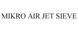 MIKRO AIR JET SIEVE trademark