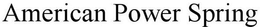 AMERICAN POWER SPRING trademark