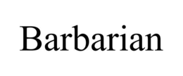 BARBARIAN trademark