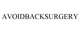 AVOIDBACKSURGERY trademark