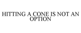 HITTING A CONE IS NOT AN OPTION trademark