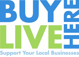 BUY LIVE HERE SUPPORT YOUR LOCAL BUSINESSES trademark
