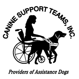 CANINE SUPPORT TEAMS, INC. PROVIDERS OFASSISTANCE DOGS trademark