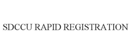 SDCCU RAPID REGISTRATION trademark