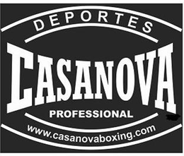 CASANOVA DEPORTES PROFESSIONAL WWW.CASANOVABOXING.COM trademark